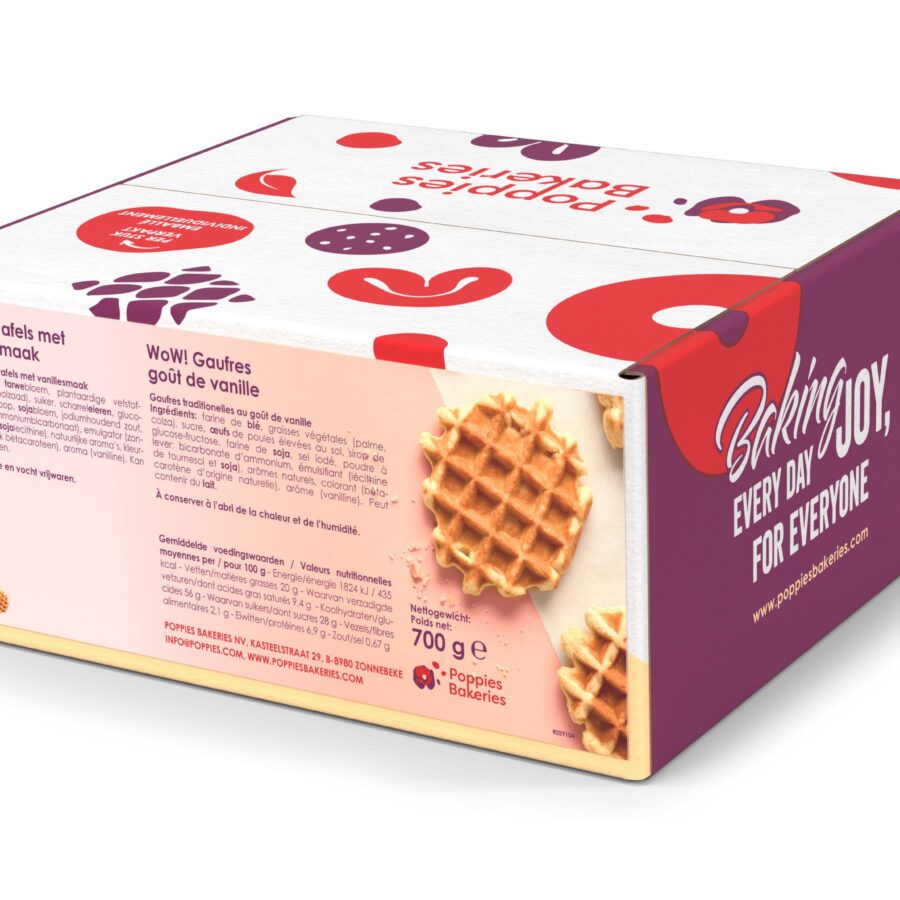 Wafels met vanillesmaak